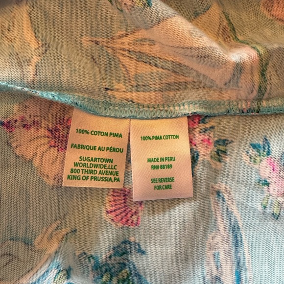 Lilly Pulitzer Newberri Tank Dress, size XL, color Amalfi Blue Lilly’s Roadtrip - Picture 7 of 7